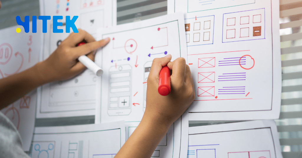 Example of storyboard format and writing method for web app planners