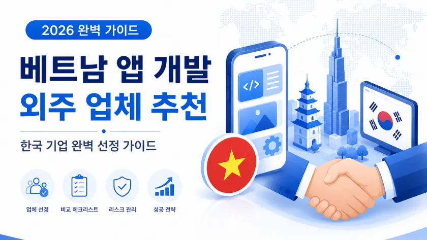 베트남 앱 개발 외주 업체 추천, 무엇부터 결정해야 하는가? 한국 기업을 위한 완벽 선정 가이드 (2026)